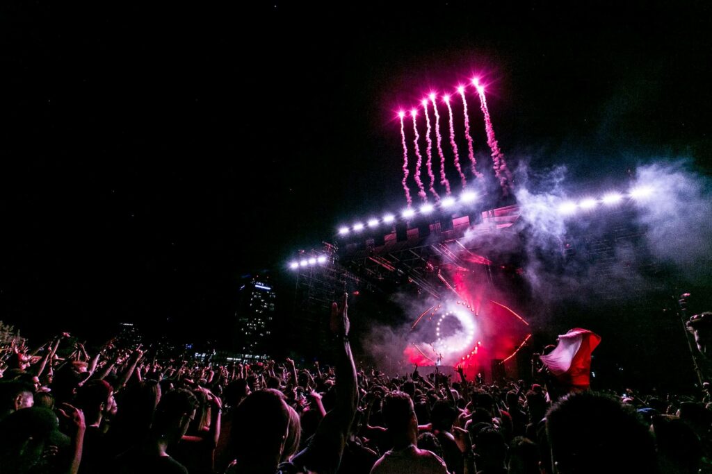 Fireworks at a festival