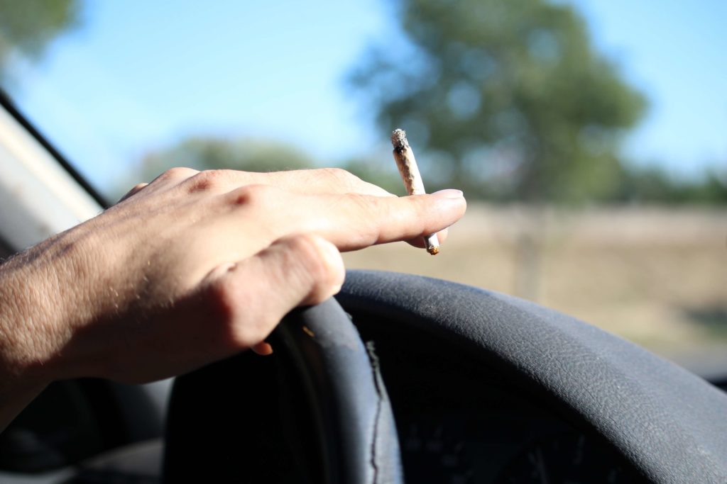 smoking when driving